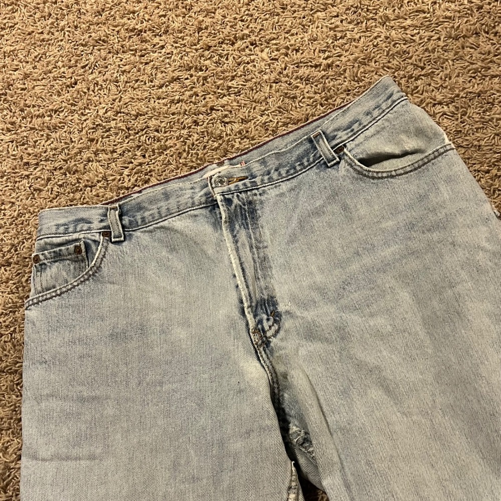 Levis 550 Relaxed Tapered Jeans Light Wash Denim‎ Women's Sz 18 Vintage Style